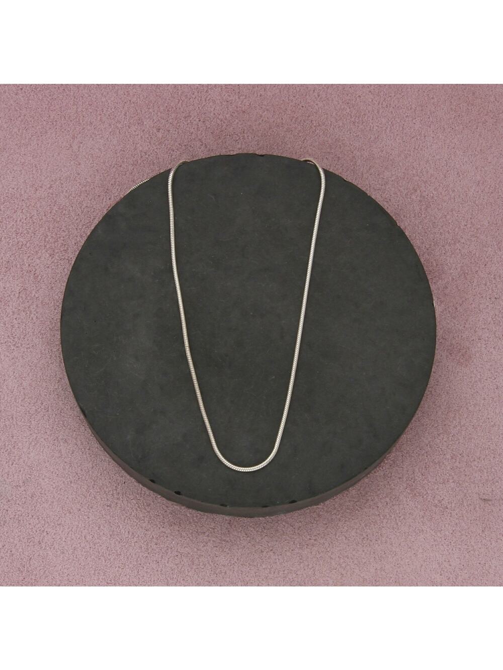 sterling silver italy 1mm snake chain necklace size 18in